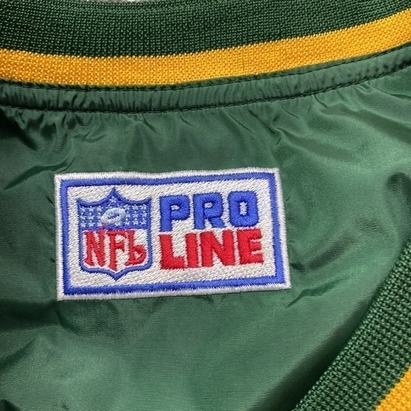 Vintage Nike Reversible Green Bay Packers Pullover Jacket Size Medium - Picture 5 of 11